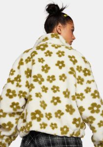Floral Fleece Jacket sold by Dolls Kill