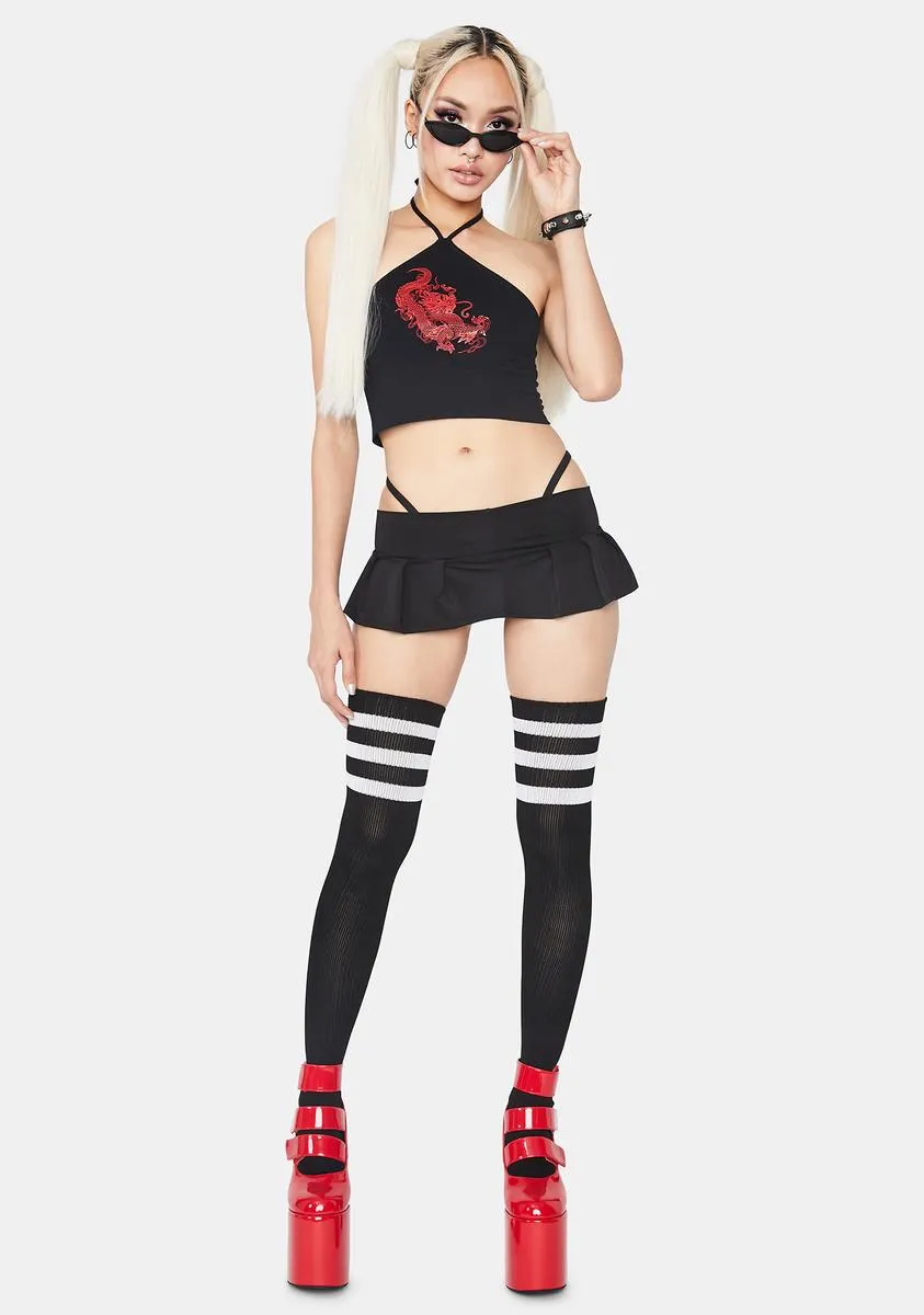 Black Dragon April Crop Top sold by Dolls Kill product image thumbnail 3