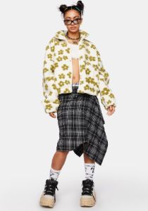 Floral Fleece Jacket sold by Dolls Kill