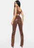 Chocolate You're My Soulmate Cut-Out Pant Set sold by Dolls Kill