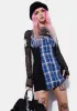 Idol Generation Plaid Corset Dress sold by Dolls Kill