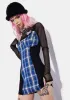 Idol Generation Plaid Corset Dress sold by Dolls Kill