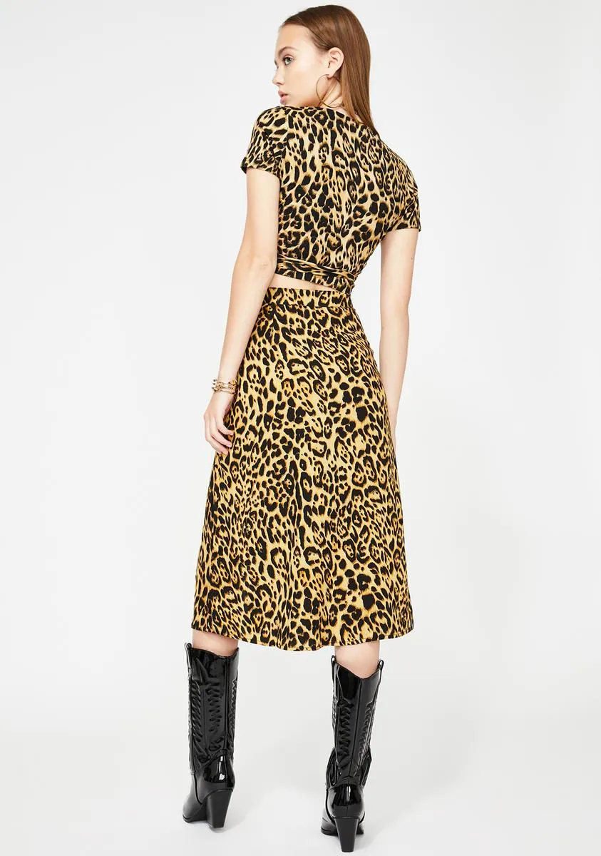 Leopard Saika Skirt sold by Dolls Kill product image thumbnail 4