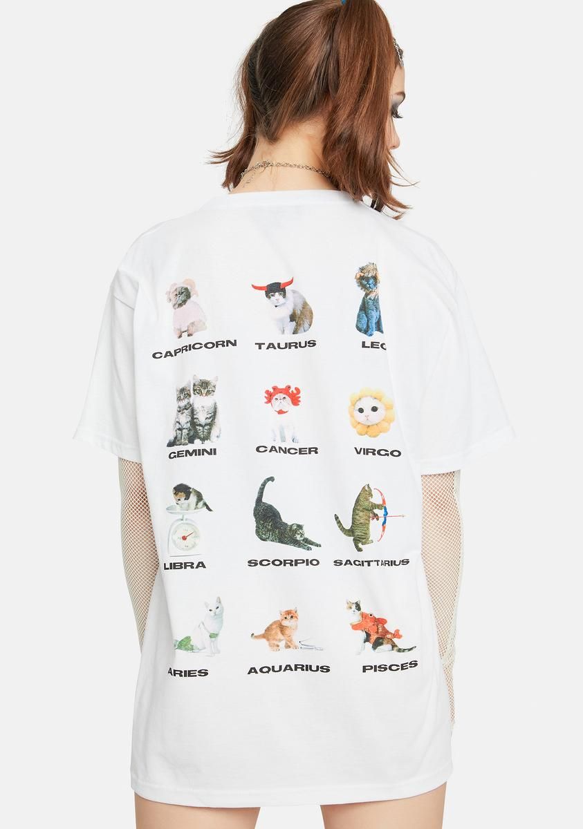 Cat Star Sign Tee sold by Dolls Kill product image thumbnail 2