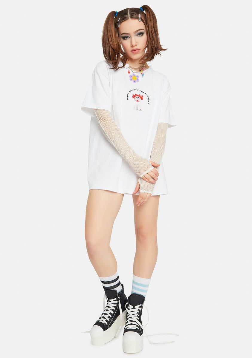 Cat Star Sign Tee sold by Dolls Kill product image thumbnail 3