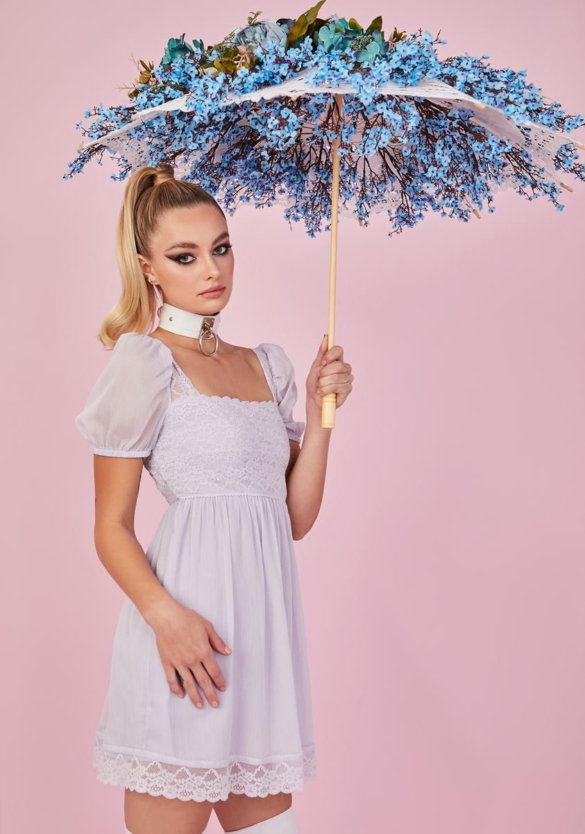 Iris Honeydew Pucker Babydoll Dress sold by Dolls Kill product image thumbnail 2