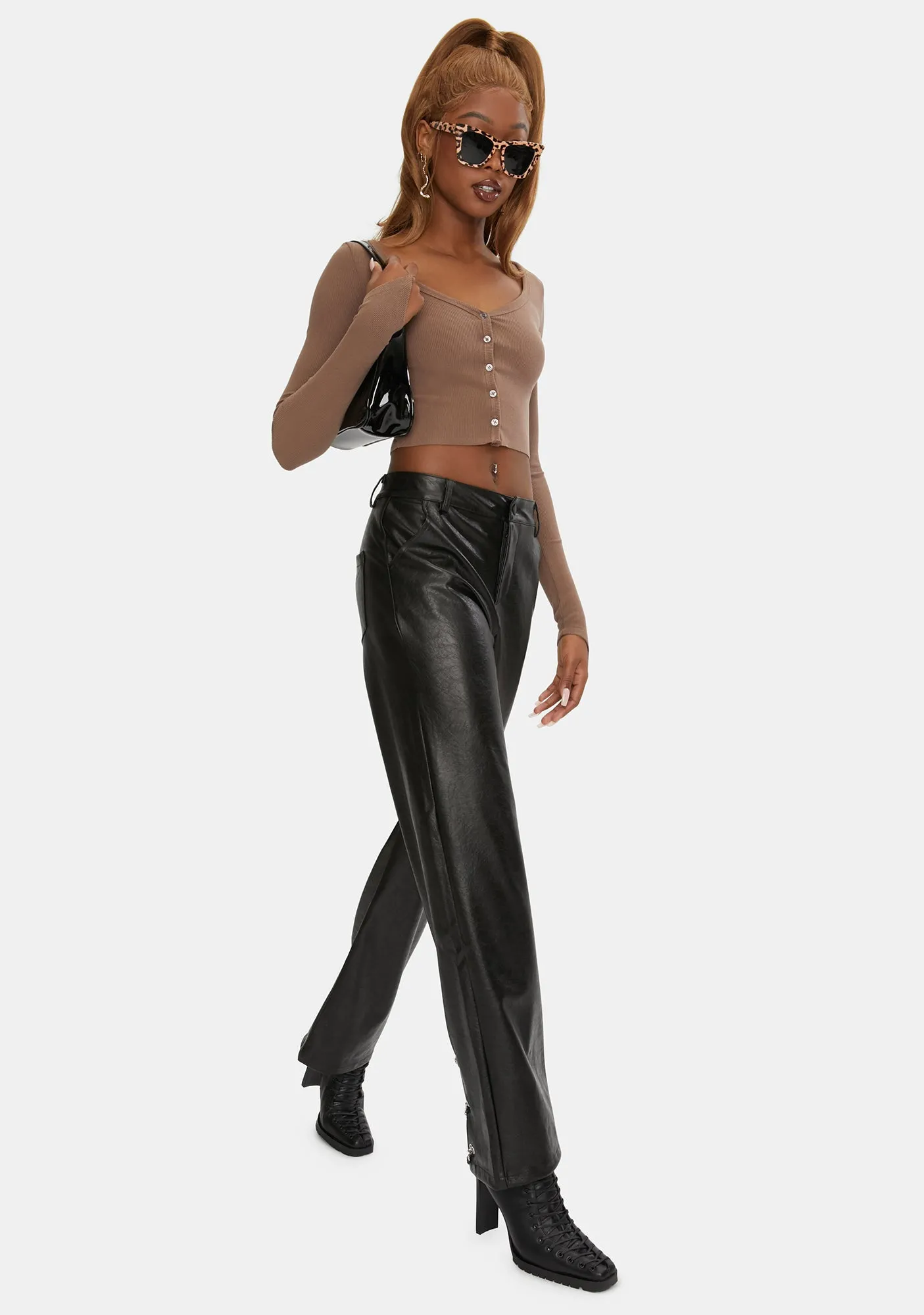 Flori Vegan Leather Pants sold by Dolls Kill product image thumbnail 3