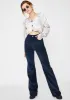 Navy Blue Ribcage Wide Leg Corduroy Pants sold by Dolls Kill