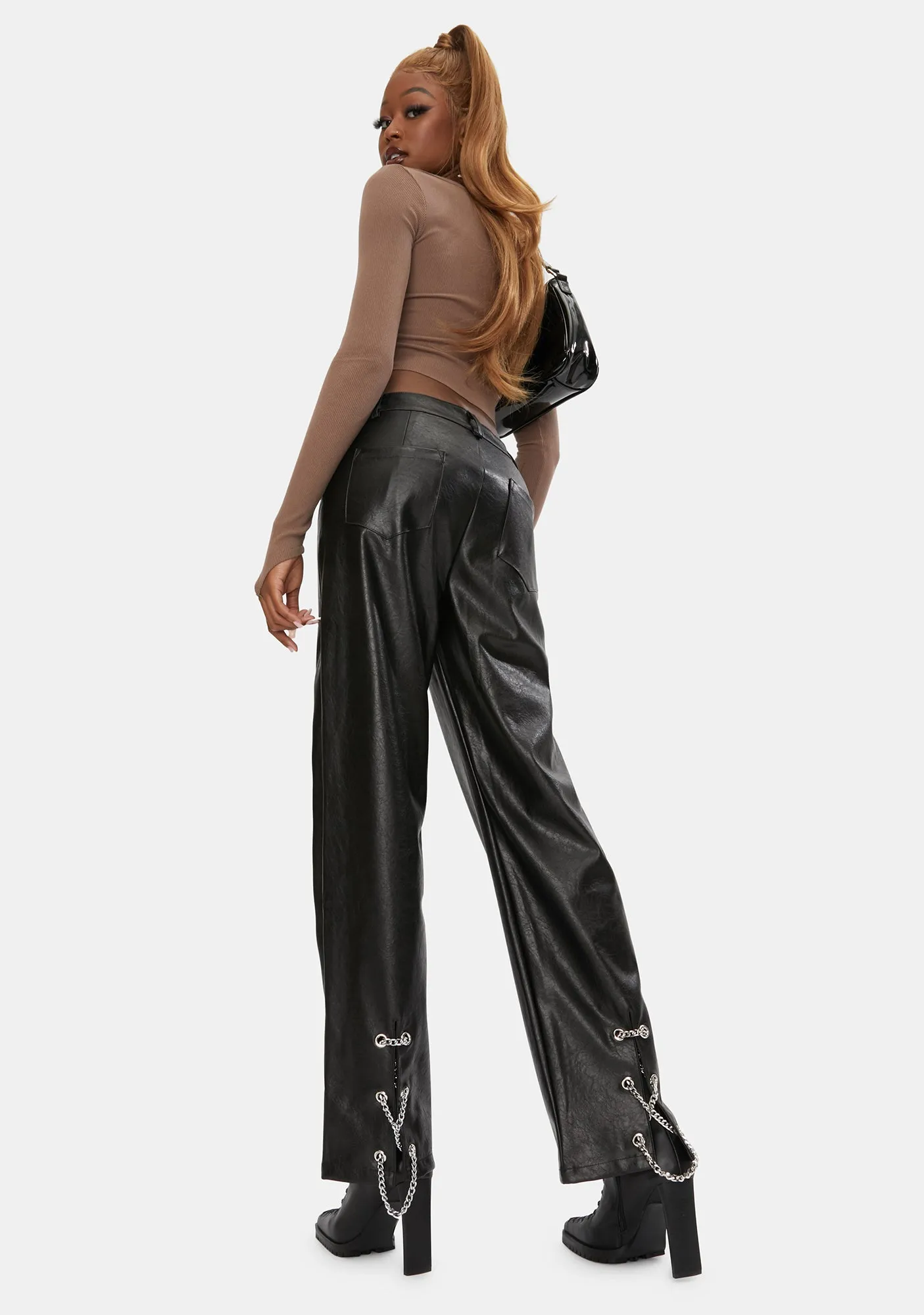 Flori Vegan Leather Pants sold by Dolls Kill product image thumbnail 4
