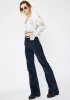 Navy Blue Ribcage Wide Leg Corduroy Pants sold by Dolls Kill