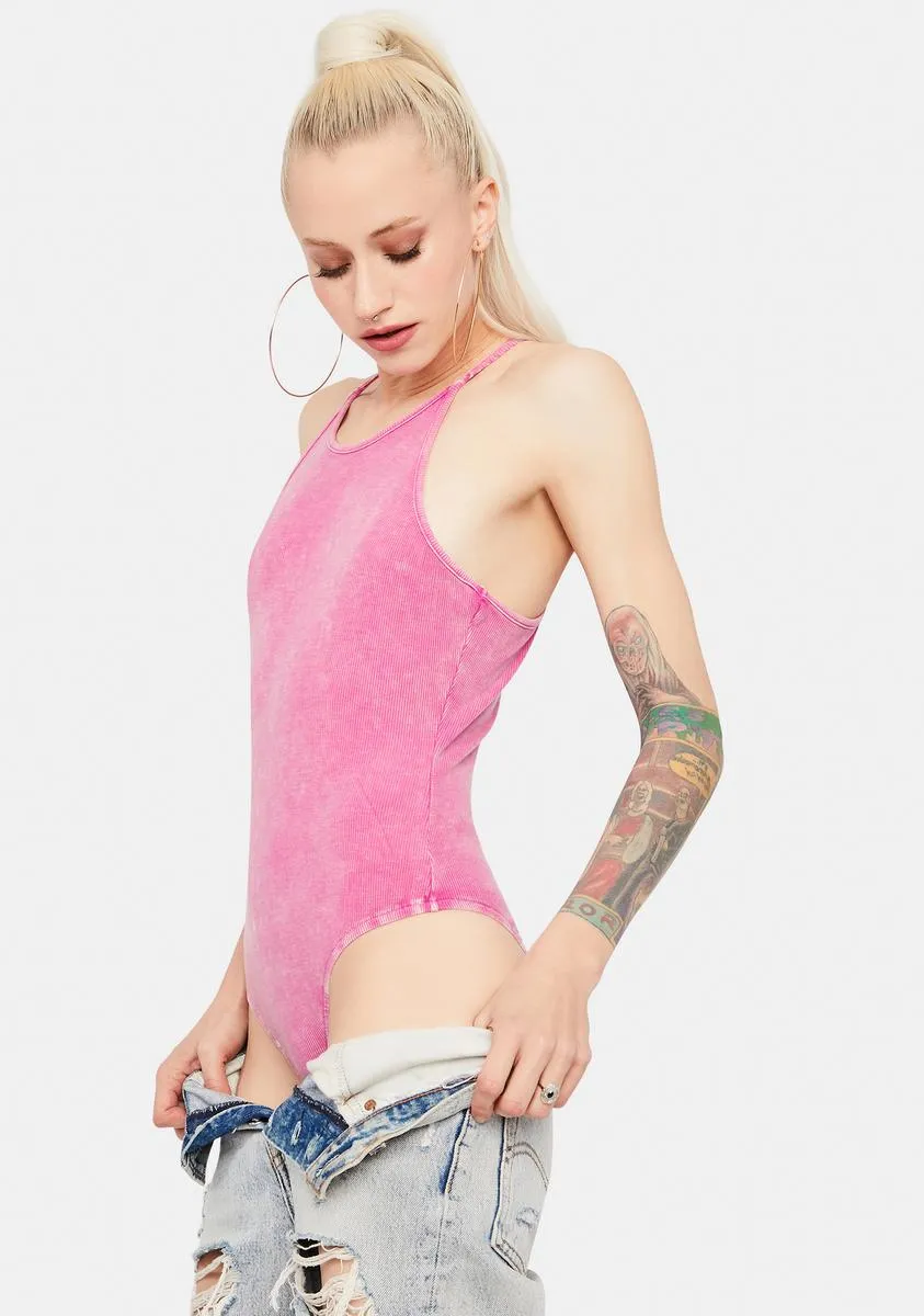 Sugar Rush Acid Wash Ribbed Bodysuit sold by Dolls Kill product image thumbnail 2
