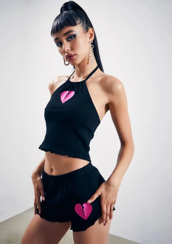 No Affection Halter And Shorts Set sold by Dolls Kill