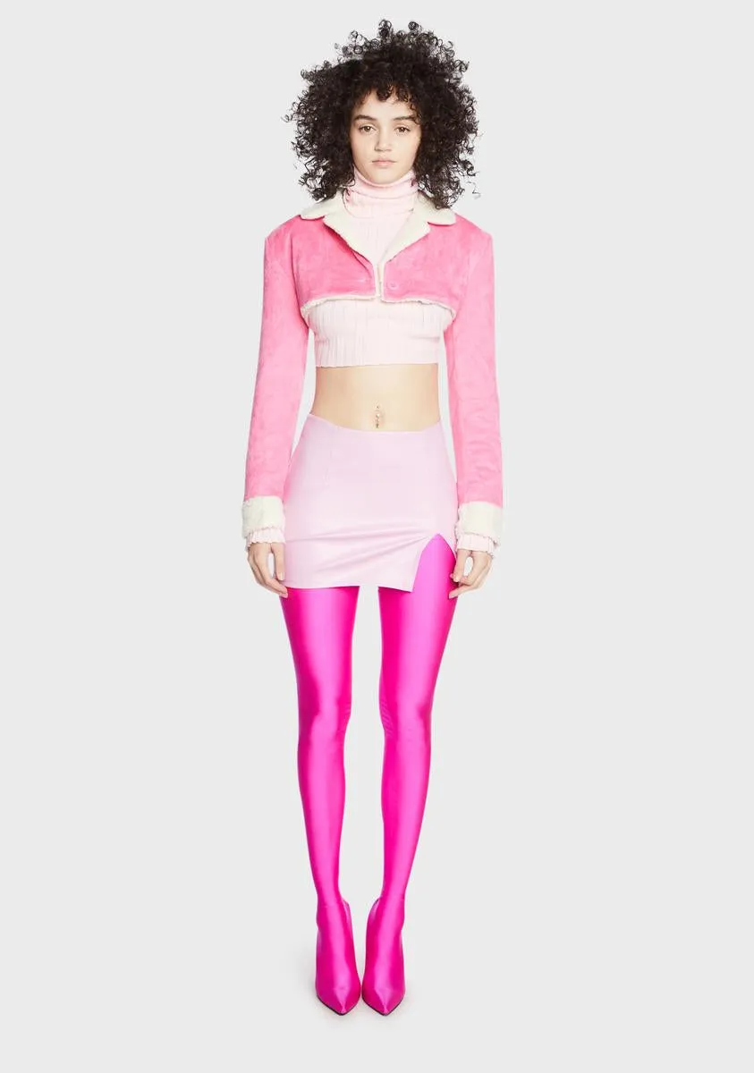 Candy Handle It Beautifully Cropped Jacket sold by Dolls Kill