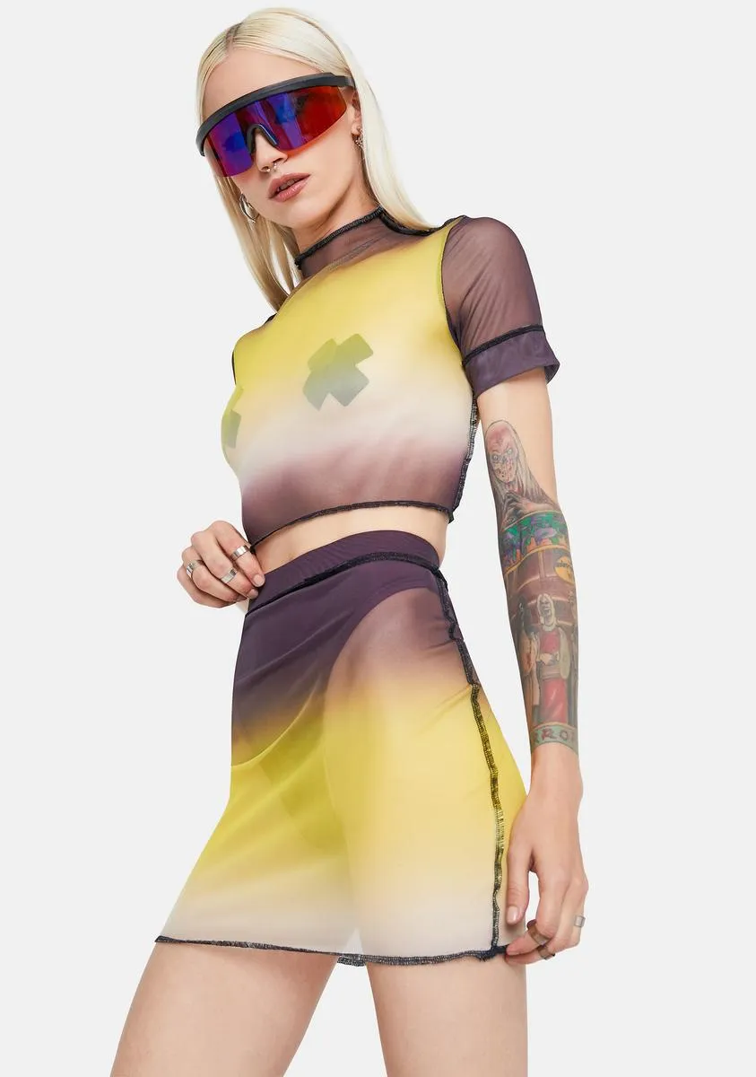 Bright Attention Needed Mini Skirt Set sold by Dolls Kill product image thumbnail 2