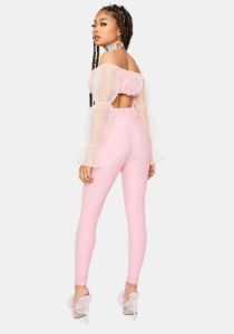 Blush Having A Ball Off The Shoulder Organza Top Set sold by Dolls Kill