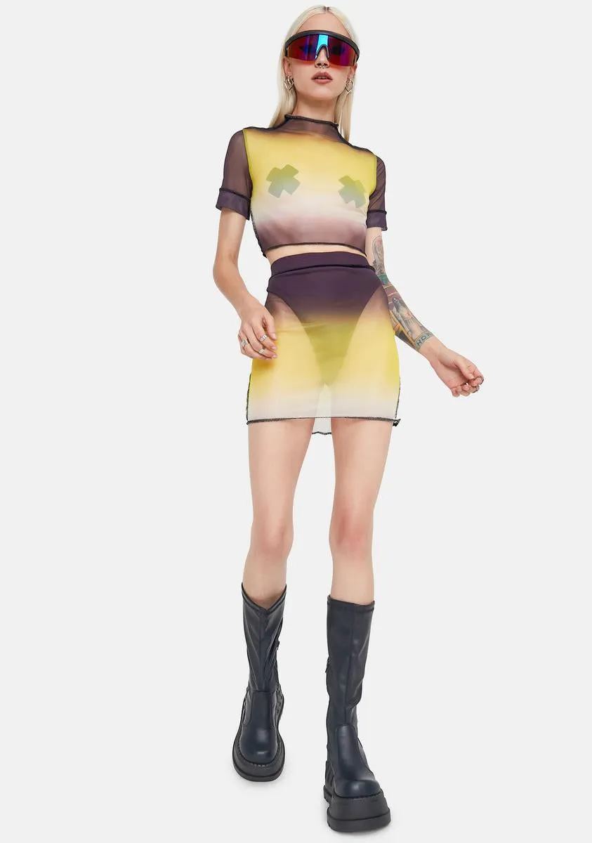 Bright Attention Needed Mini Skirt Set sold by Dolls Kill product image thumbnail 3