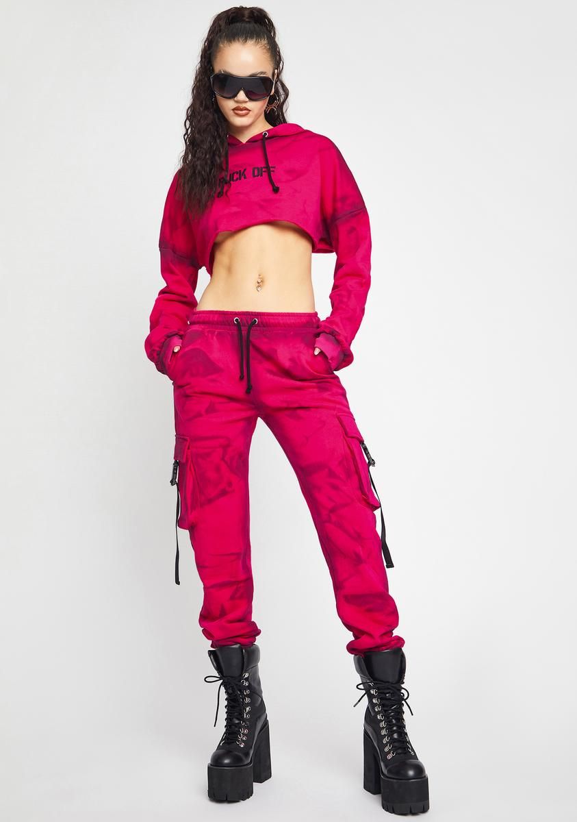 Rude Mood Cargo Joggers sold by Dolls Kill product image thumbnail 2