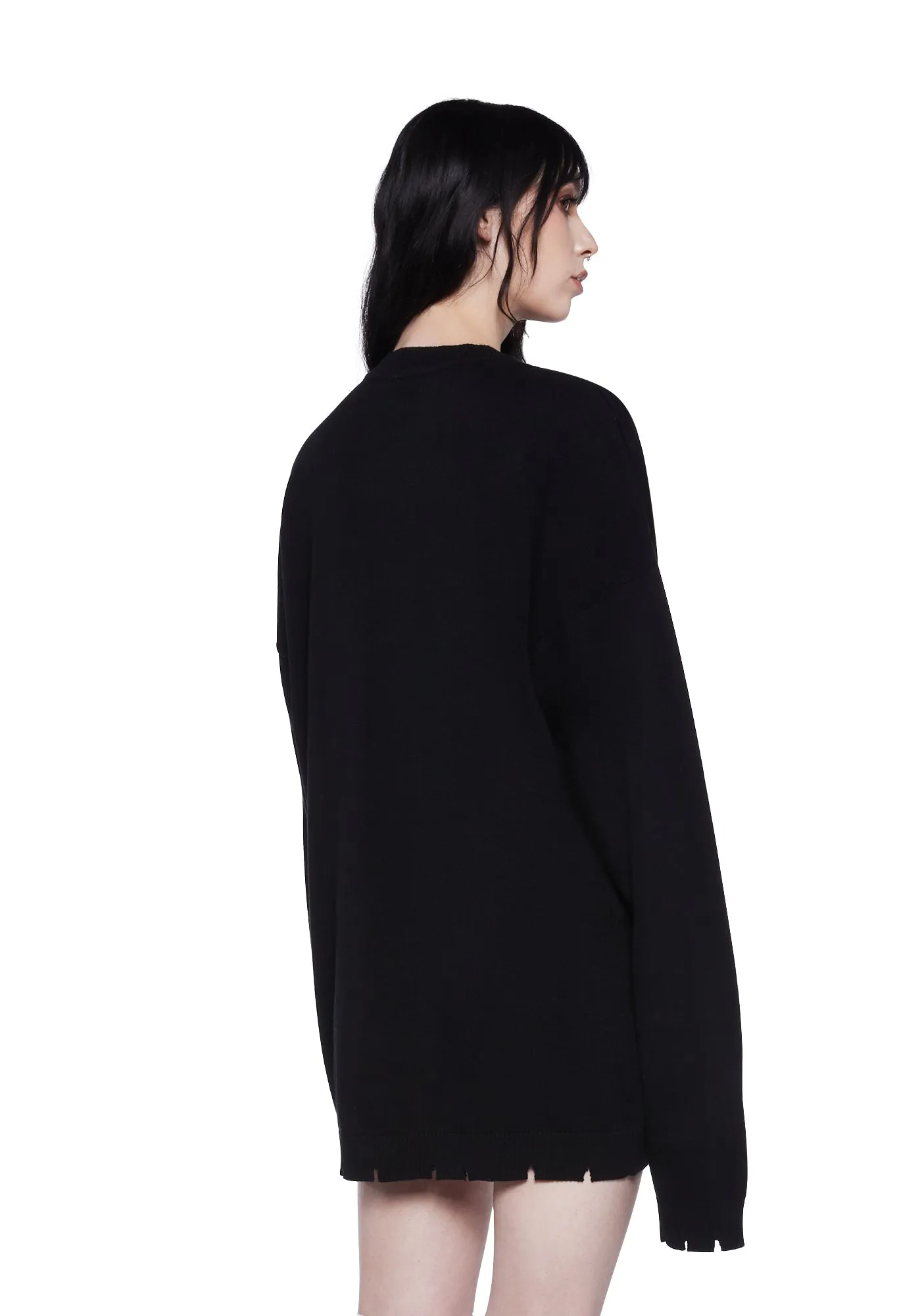 Ride Or Die Intarsia Sweater sold by Dolls Kill product image thumbnail 4