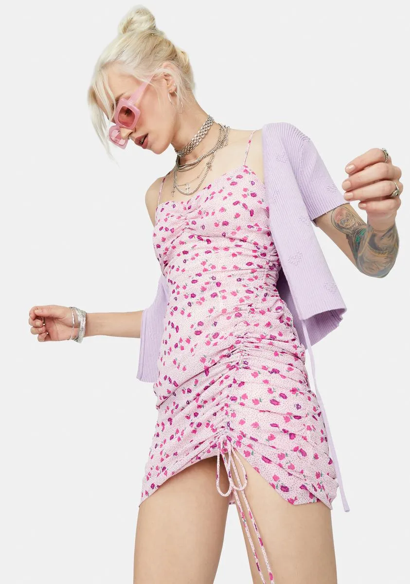 For Sho Floral Ruched Mini Dress sold by Dolls Kill product image thumbnail 2