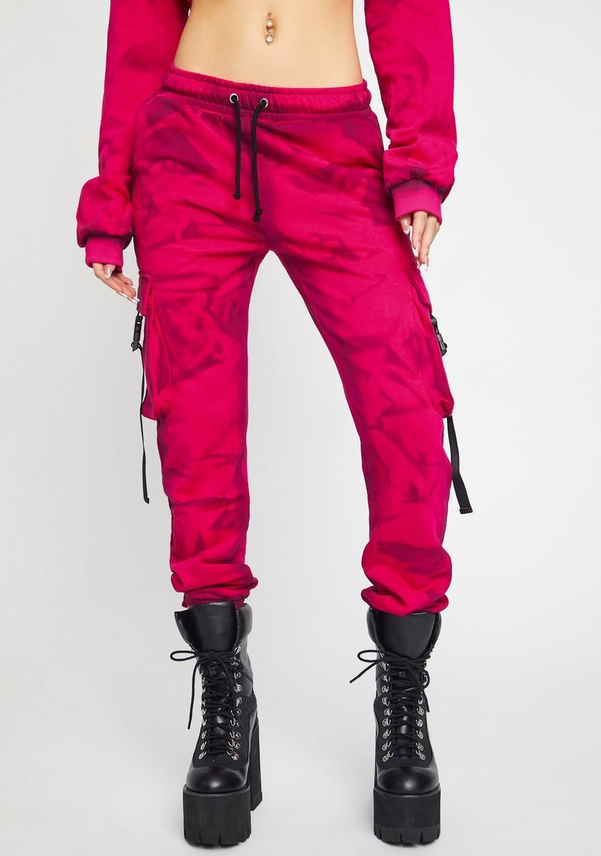 Rude Mood Cargo Joggers sold by Dolls Kill