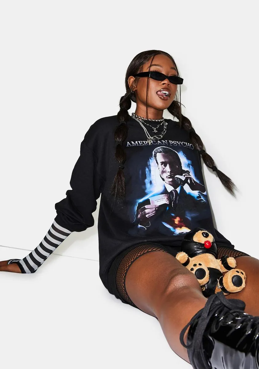 X American Psycho Poster Crewneck sold by Dolls Kill product image thumbnail 2