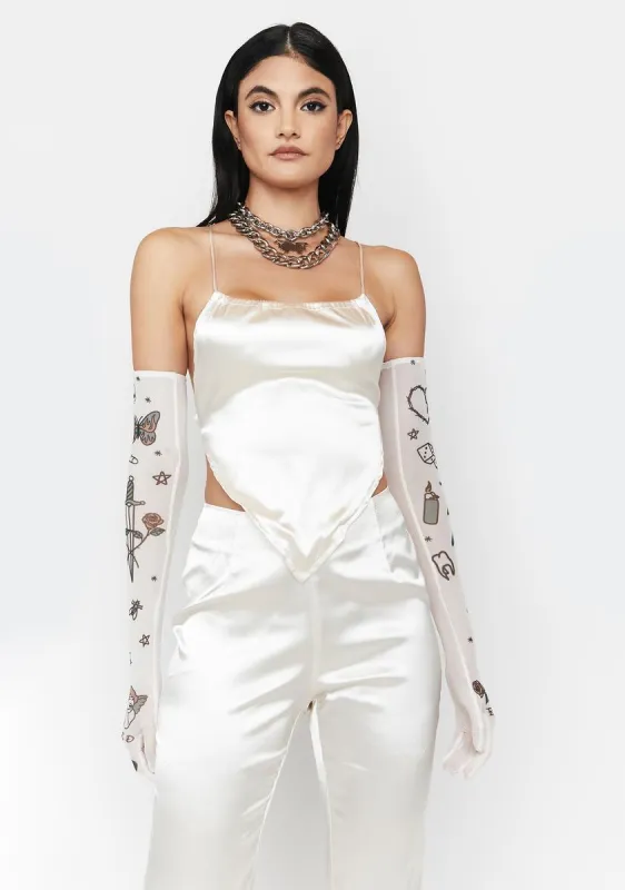 Spotlight On Me Satin Pants Set sold by Dolls Kill