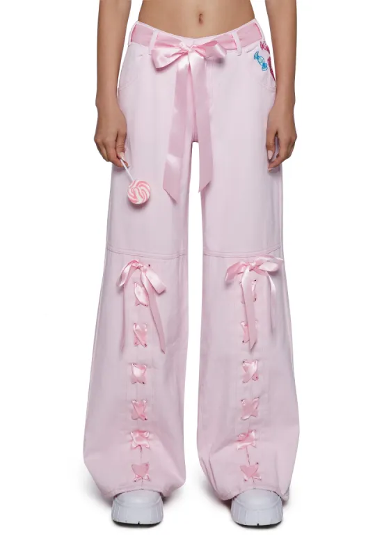 Swirling Dreams Twill Pants sold by Dolls Kill