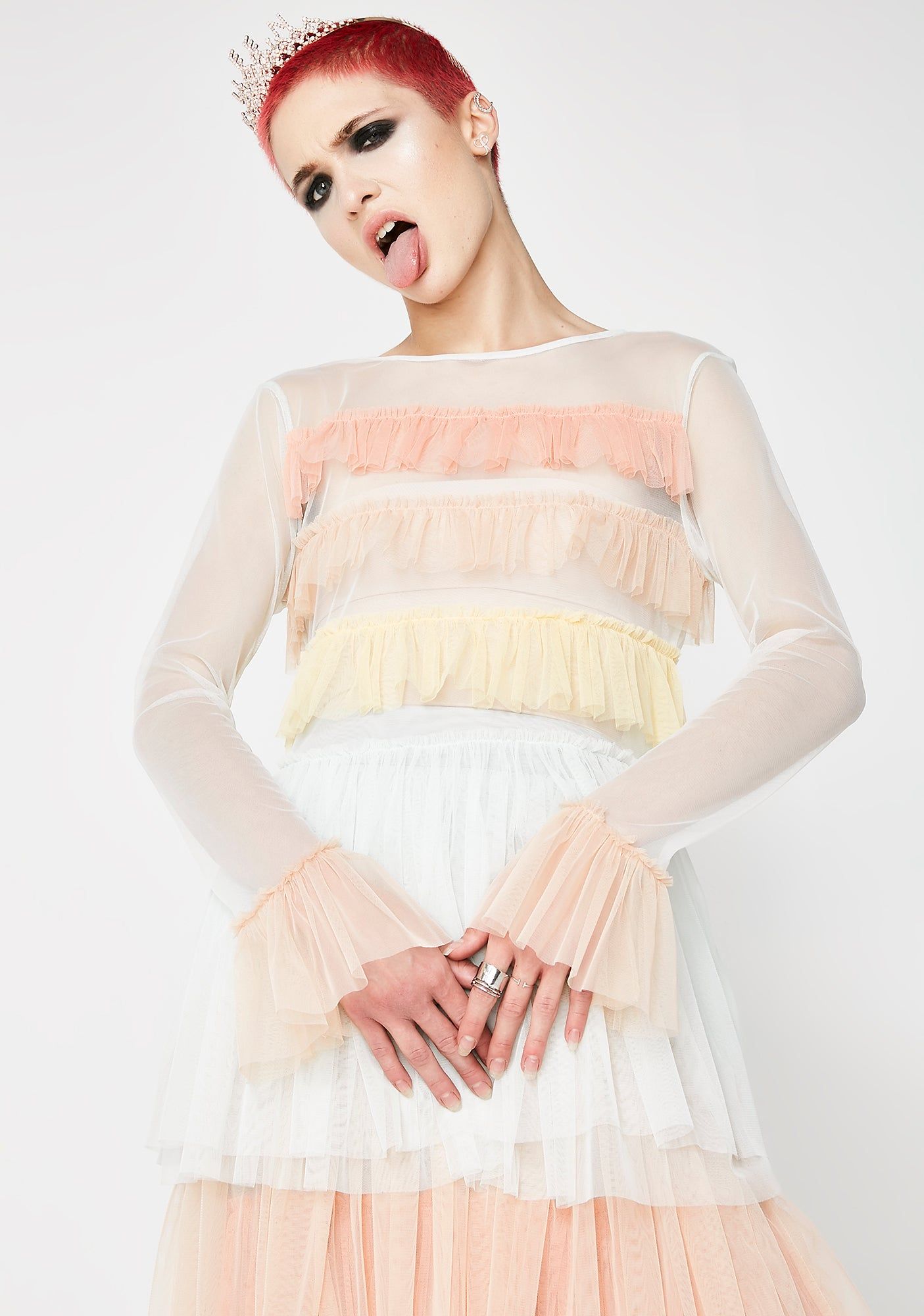 New Princess Ruffle Top sold by Dolls Kill product image thumbnail 3