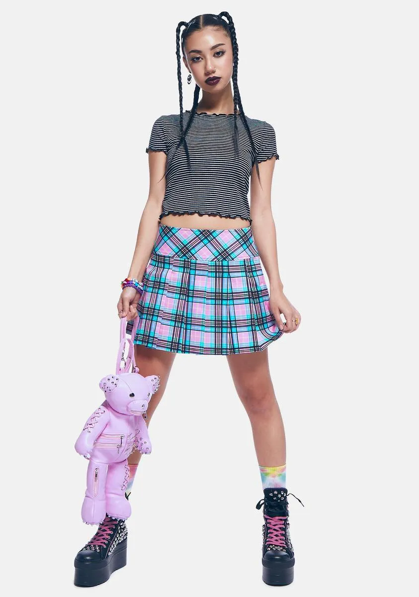 Really A Friend Striped Lettuce Trim Top sold by Dolls Kill product image thumbnail 3