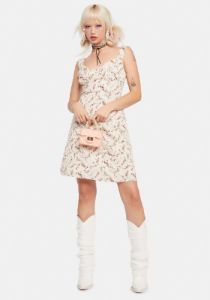 Ivory Wrote A Love Song Mini Dress sold by Dolls Kill