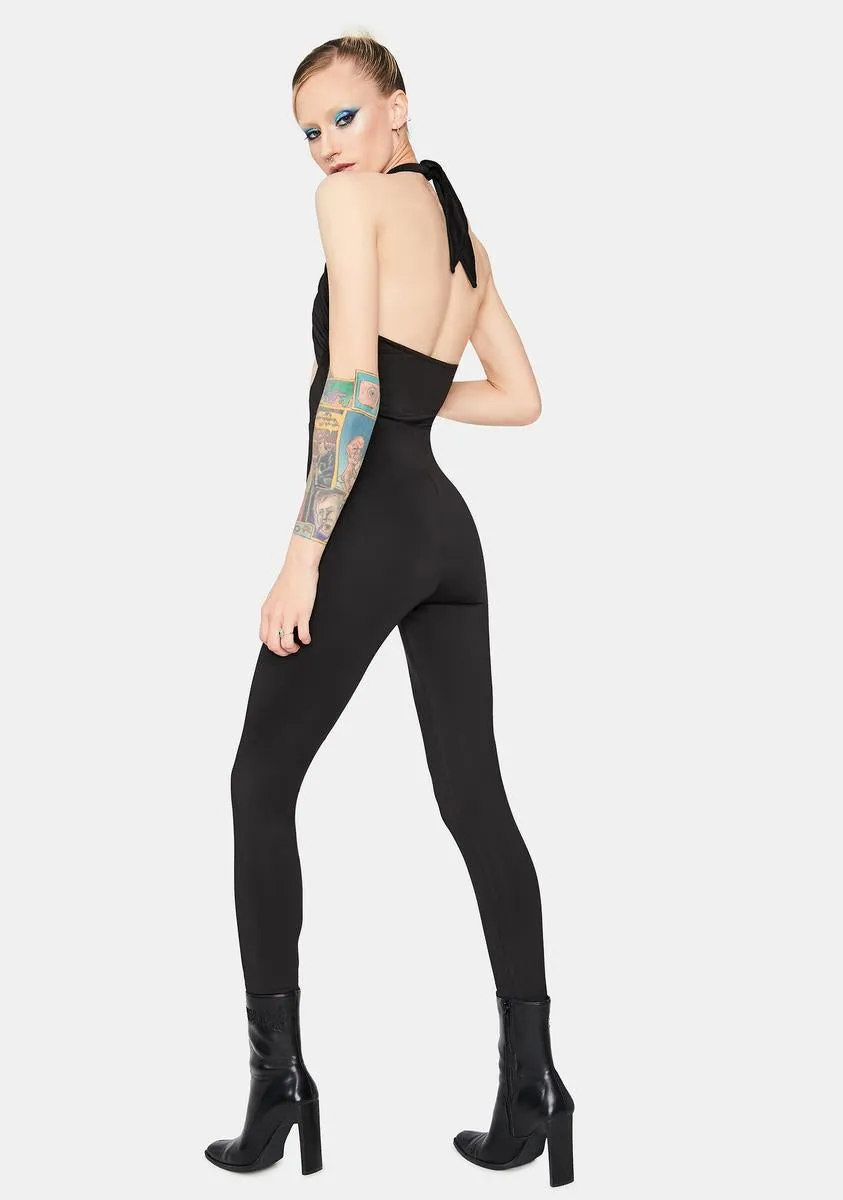 Euphoric Dreamer Halter Cutout Skinny Jumpsuit sold by Dolls Kill product image thumbnail 4