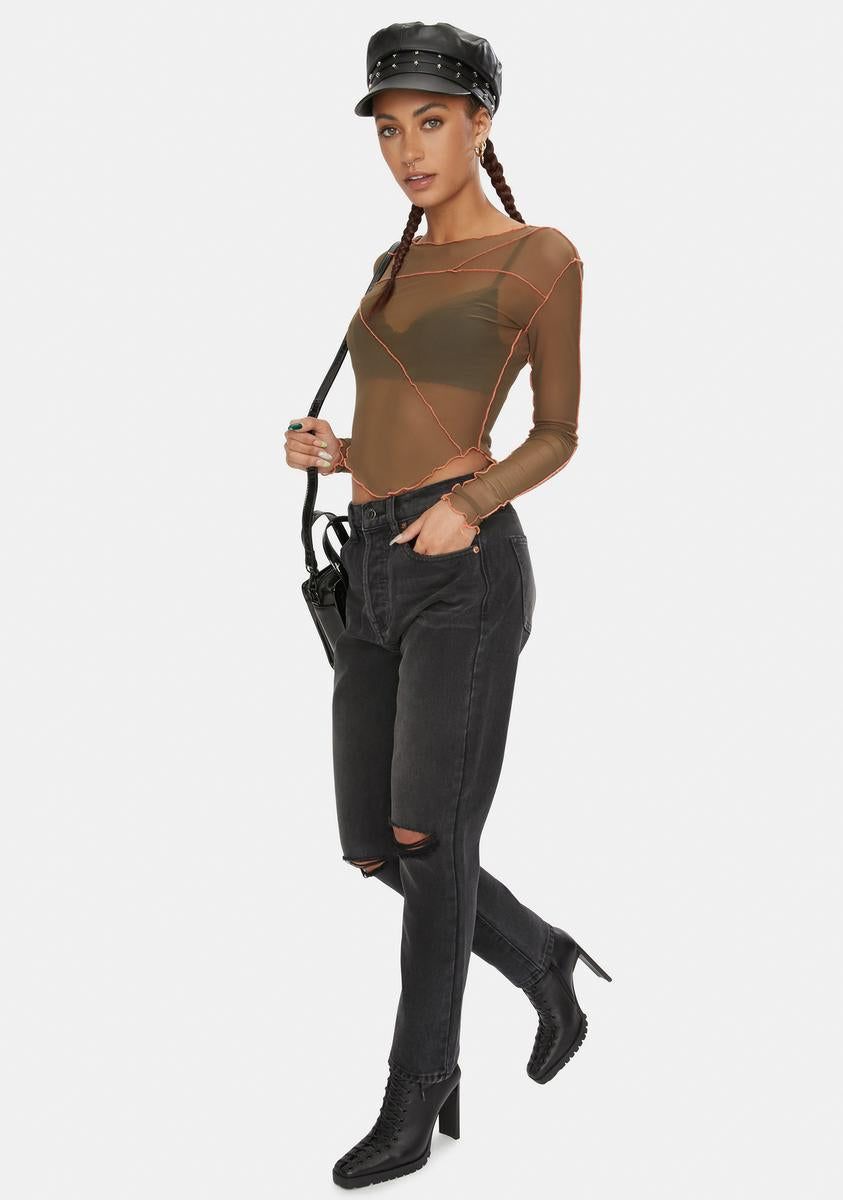 Keaton High Rise Straight Jeans sold by Dolls Kill product image thumbnail 2