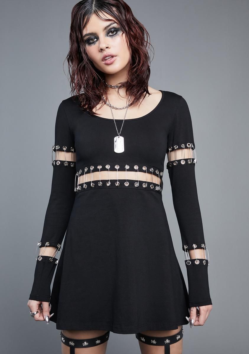 Fleeting Fury Mini Dress sold by Dolls Kill