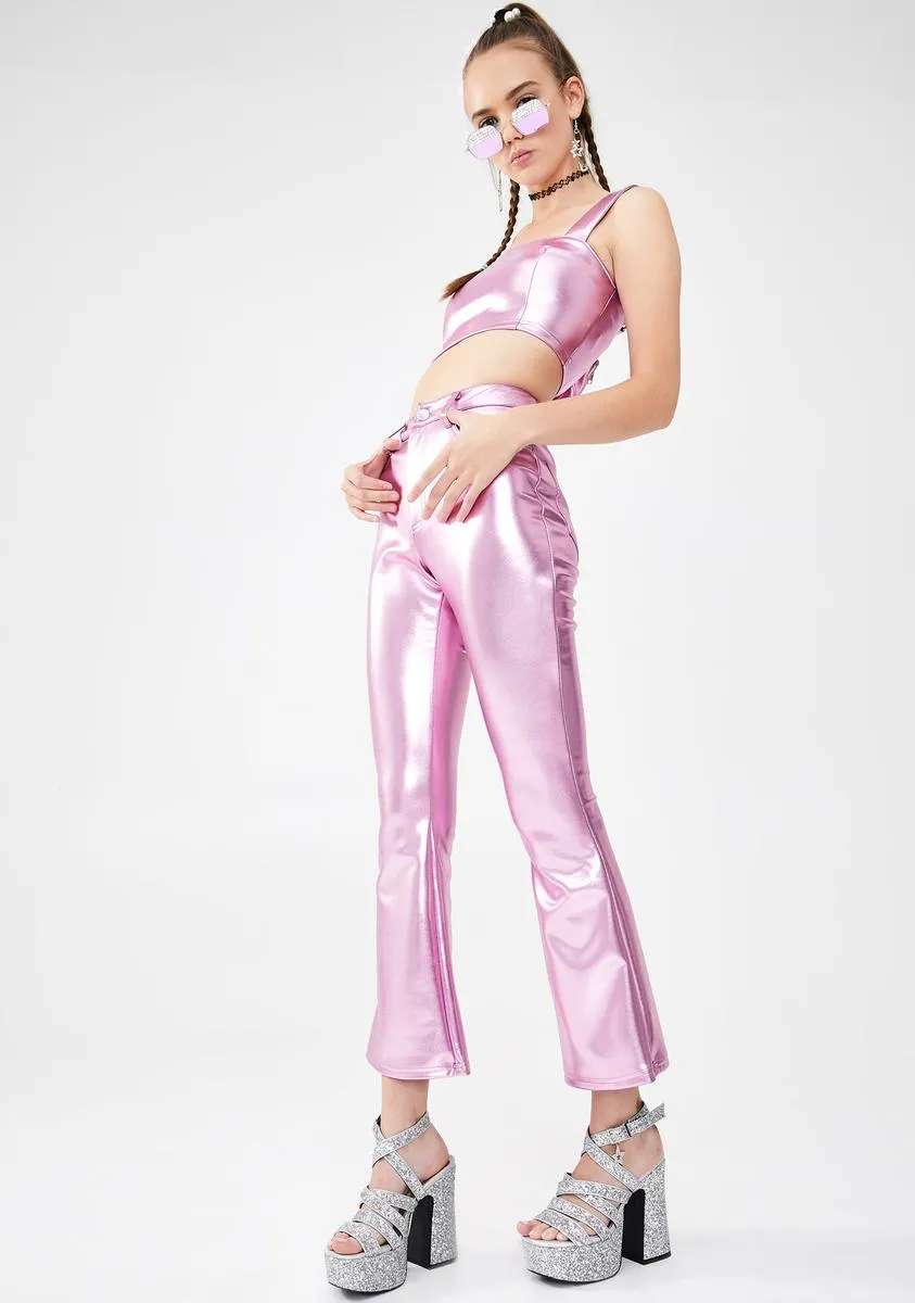 Made Of Dreams Metallic Pants sold by Dolls Kill product image thumbnail 3