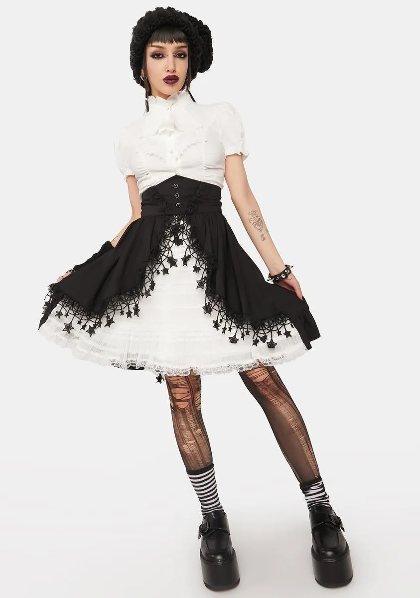 Frilly Star High Waist Skirt sold by Dolls Kill product image thumbnail 3