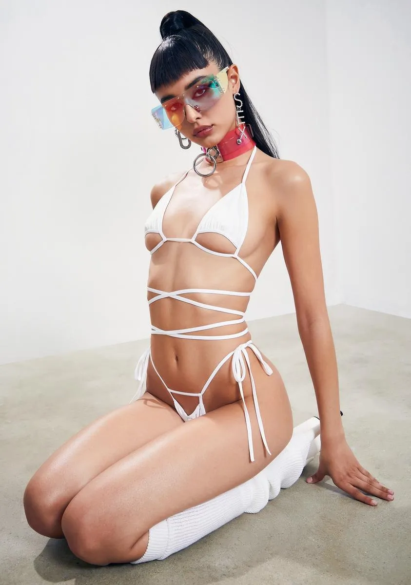 Pay My Bills Strappy Bikini Set sold by Dolls Kill product image thumbnail 2