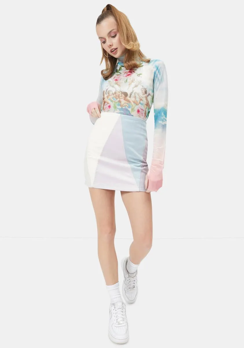 Heavenly Chic Colorblock Mini Skirt sold by Dolls Kill product image thumbnail 3