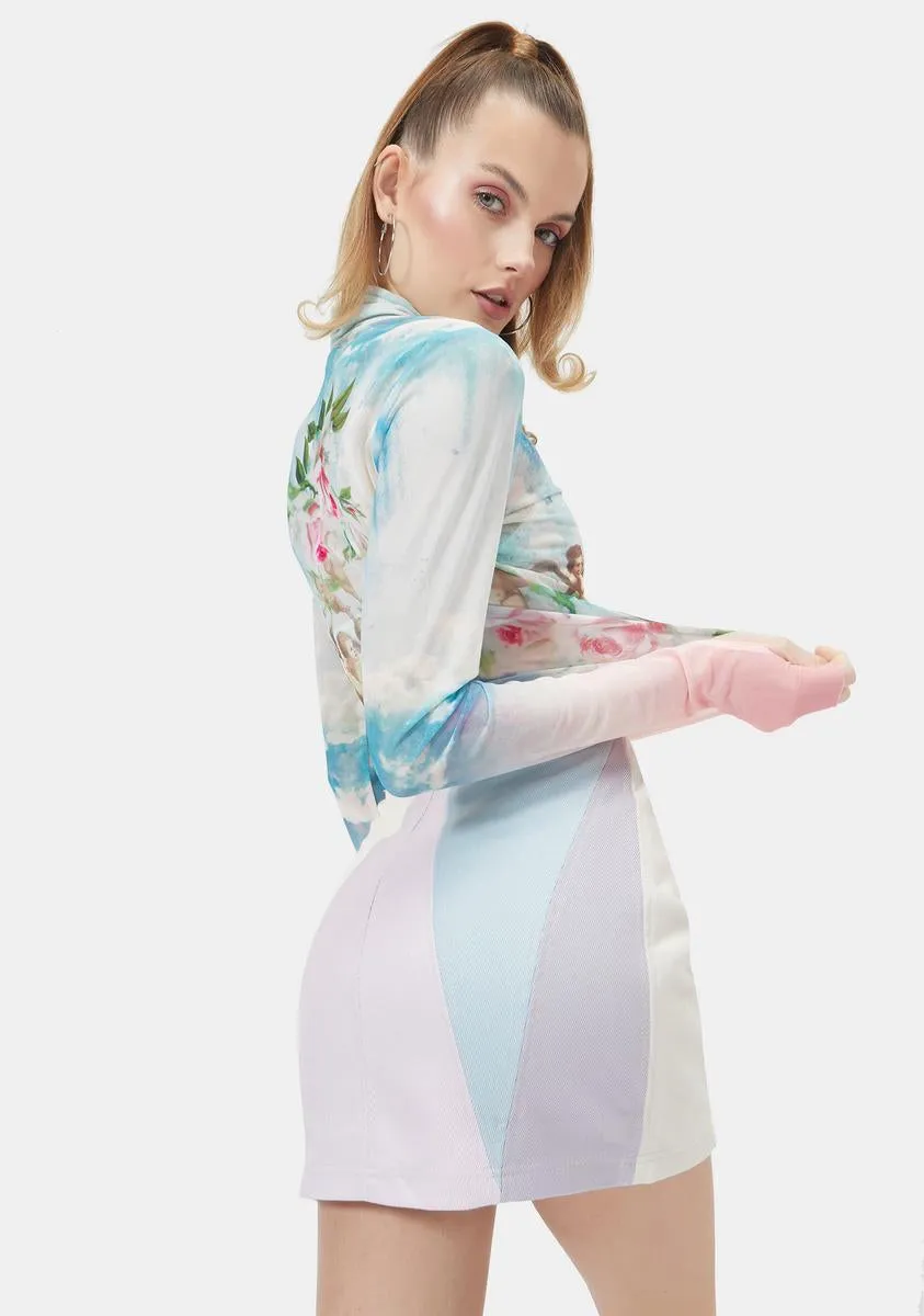Heavenly Chic Colorblock Mini Skirt sold by Dolls Kill product image thumbnail 4