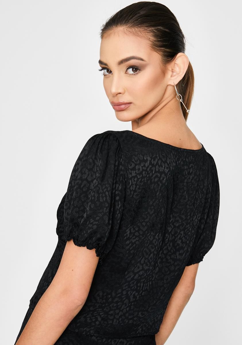 Black Monda Crop Top sold by Dolls Kill product image thumbnail 4