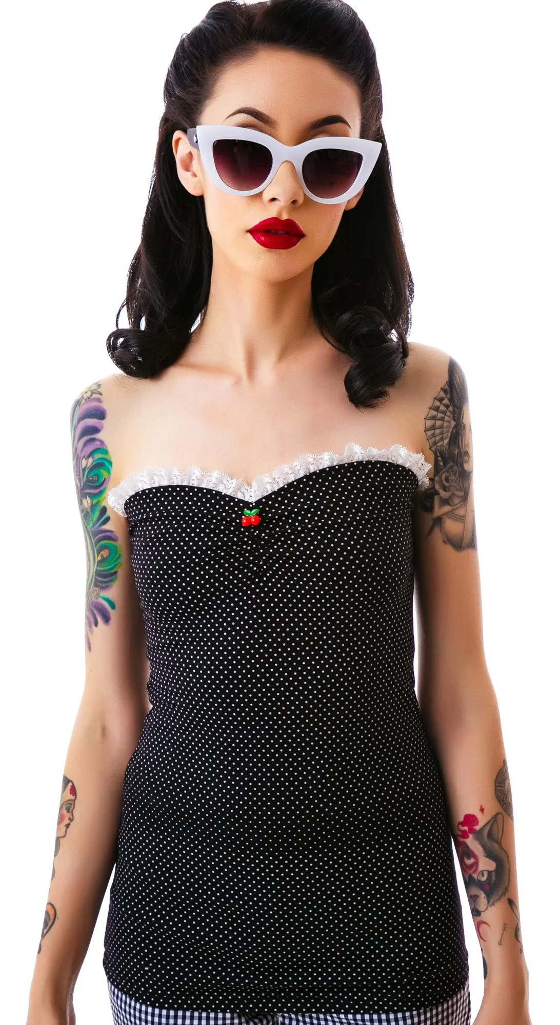 Darling Cherry Tubetop sold by Dolls Kill product image thumbnail 5