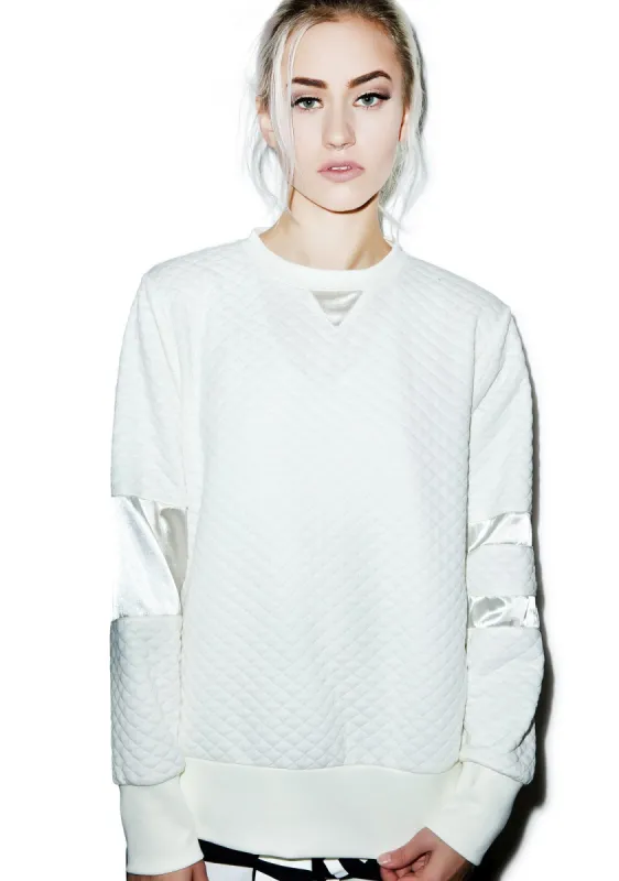 Call Me Quilted Pullover sold by Dolls Kill