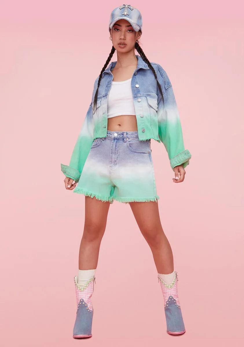 The Glow Up Denim Jacket sold by Dolls Kill product image thumbnail 3
