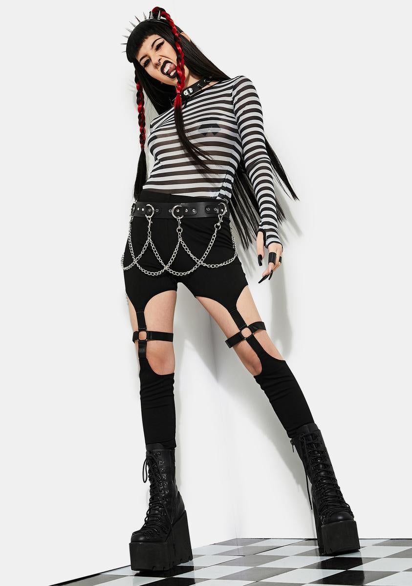 Bitter End Bondage Leggings sold by Dolls Kill product image thumbnail 3