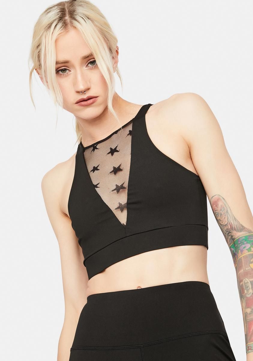 Star Playa Sporty Crop Top sold by Dolls Kill