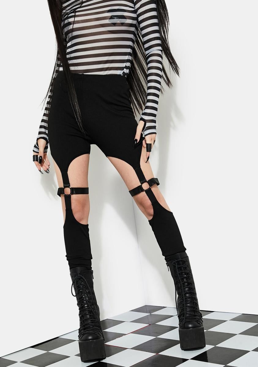 Bitter End Bondage Leggings sold by Dolls Kill
