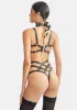 Skin Tite Vegan Leather Lingerie Set sold by Dolls Kill