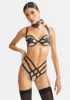 Skin Tite Vegan Leather Lingerie Set sold by Dolls Kill