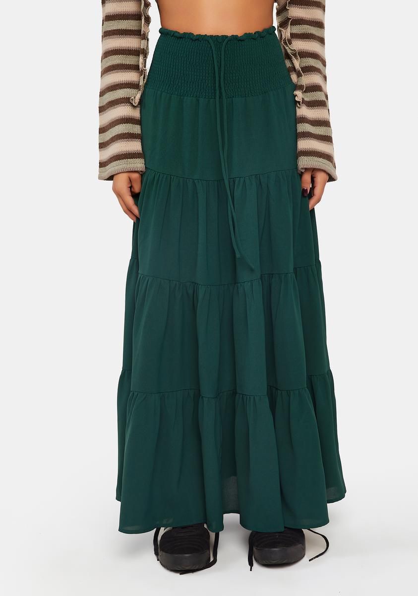 Forest Tales To Tell Maxi Skirt sold by Dolls Kill