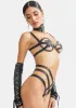 Skin Tite Vegan Leather Lingerie Set sold by Dolls Kill
