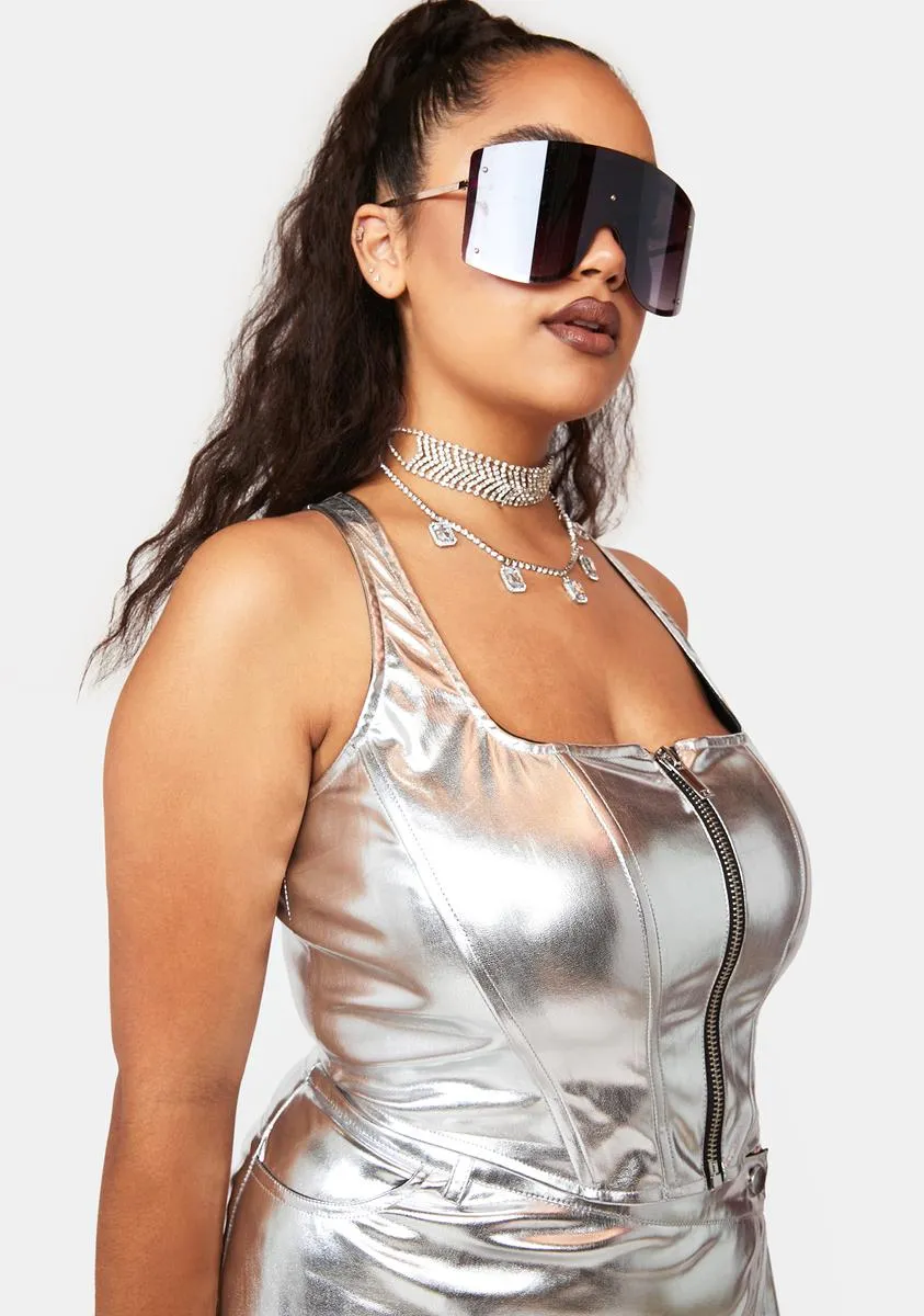 Plus Frosty Queen Corset Top sold by Dolls Kill product image thumbnail 2